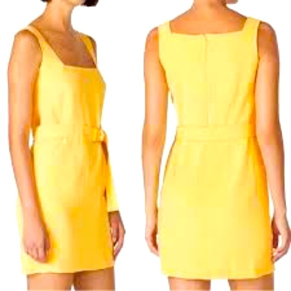 Amanda Uprichard Palmer Dress size Medium, yellow, like new!
